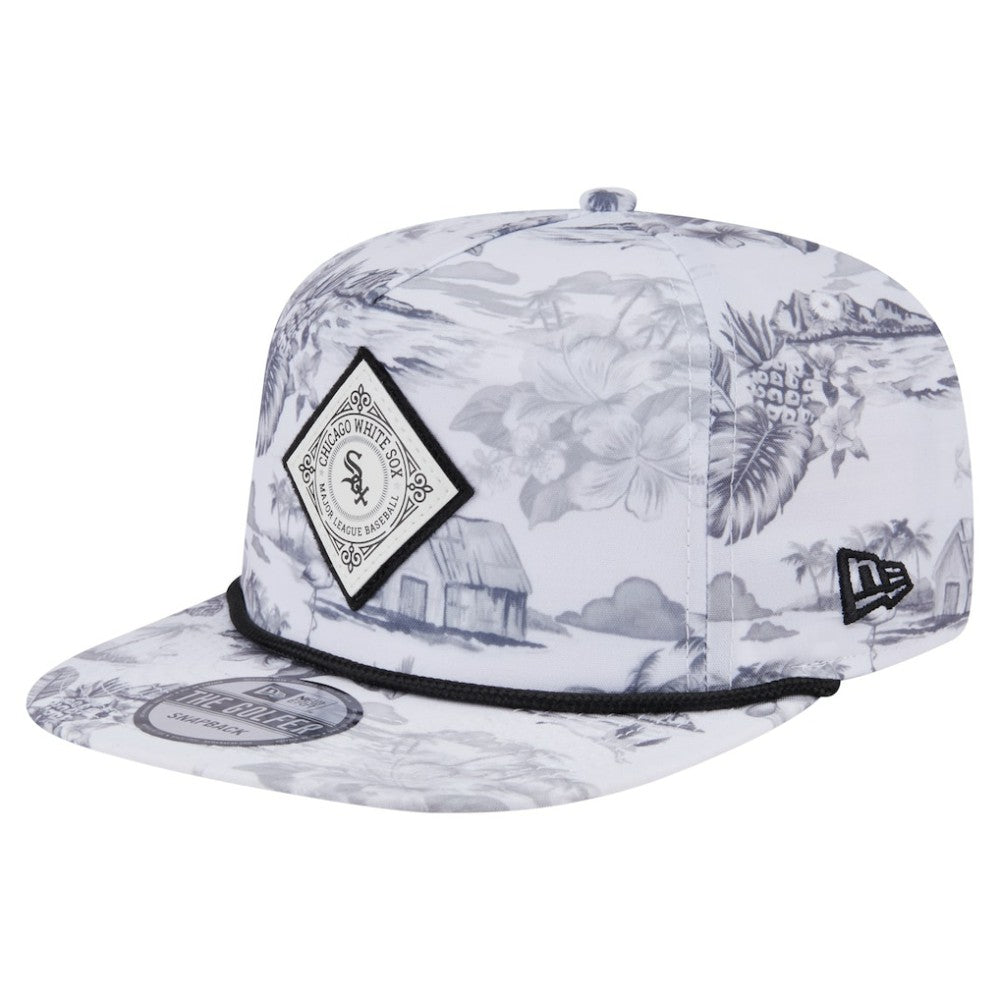 Chicago White Sox New Era Printed Island Golfer Snapback Hat Clearance