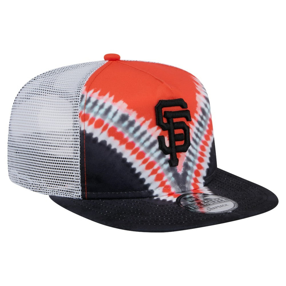 San Francisco Giants New Era Tie-Dye Golfer Trucker Adjustable Hat Clearance