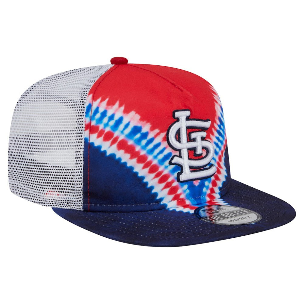 St. Louis Cardinals New Era Tie-Dye Golfer Trucker Adjustable Hat Near Me