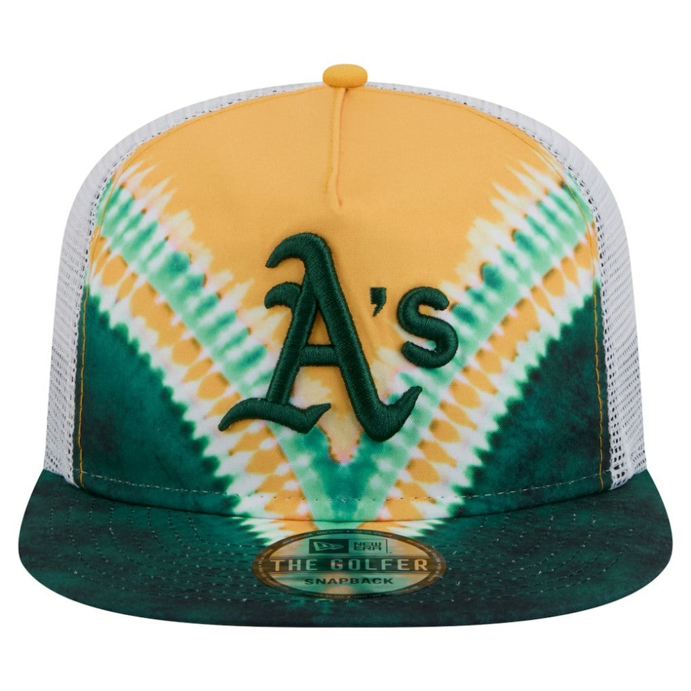 Athletics New Era Tie-Dye Golfer Trucker Adjustable Hat Sale