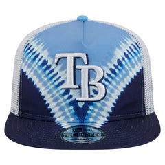 Tampa Bay Rays New Era Tie-Dye Golfer Trucker Adjustable Hat Clearance