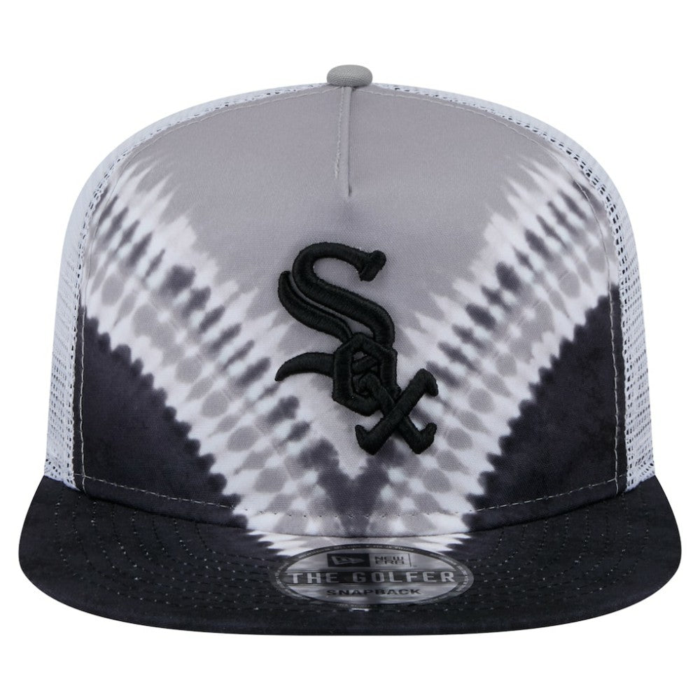Chicago White Sox New Era Tie-Dye Golfer Trucker Adjustable Hat Lifestyle
