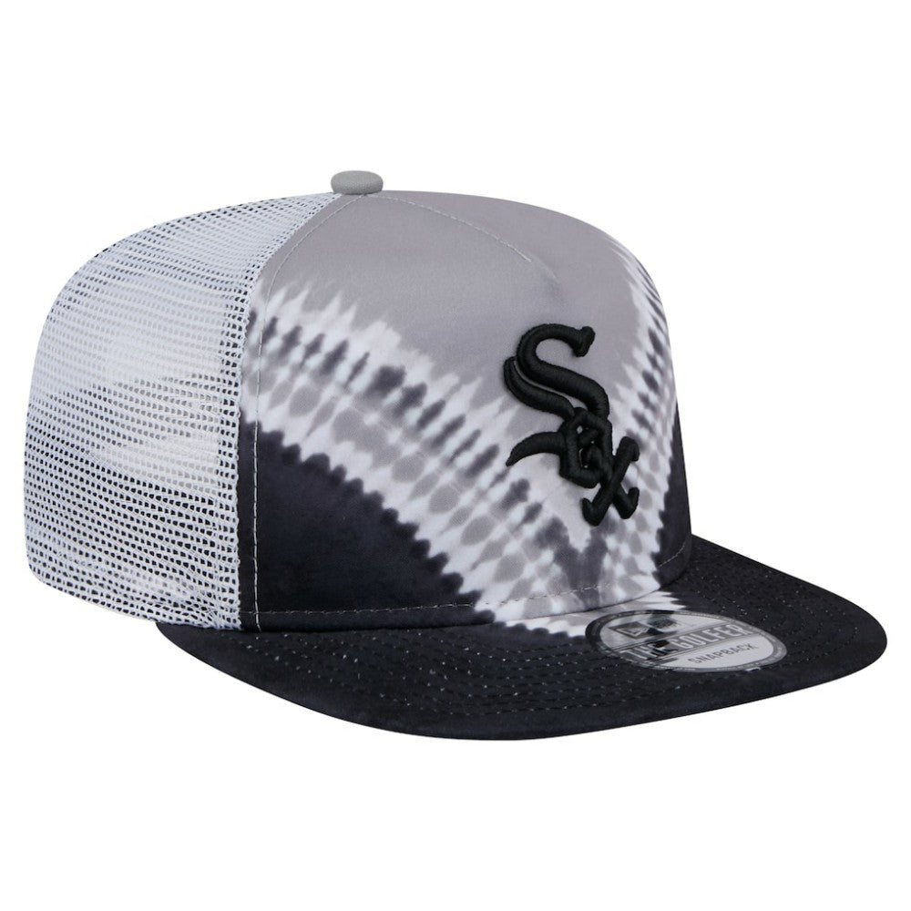 Chicago White Sox New Era Tie-Dye Golfer Trucker Adjustable Hat Lifestyle