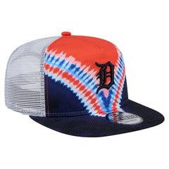 Detroit Tigers New Era Tie-Dye Golfer Trucker Adjustable Hat Sale