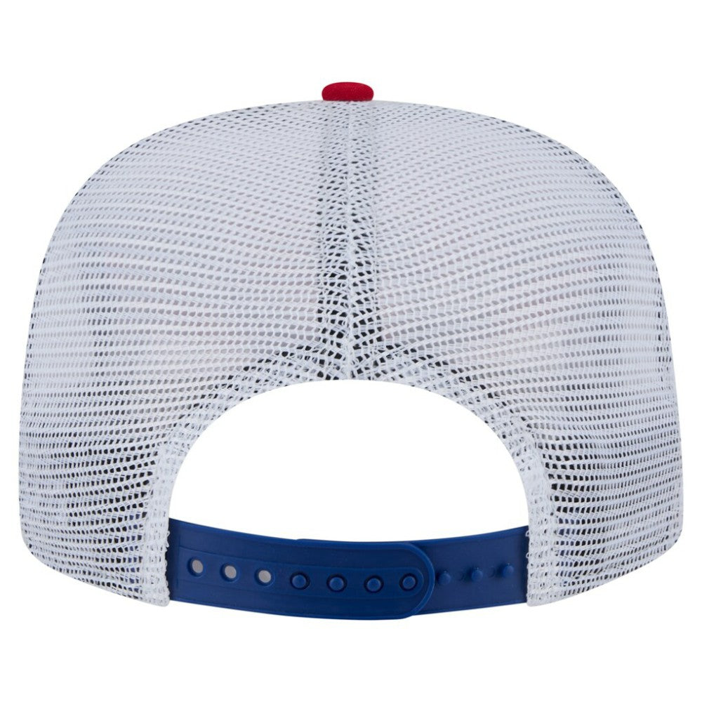 Chicago Cubs New Era Tie-Dye Golfer Trucker Adjustable Hat for sale