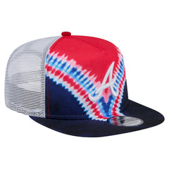 Atlanta Braves New Era Tie-Dye Golfer Trucker Adjustable Hat Online