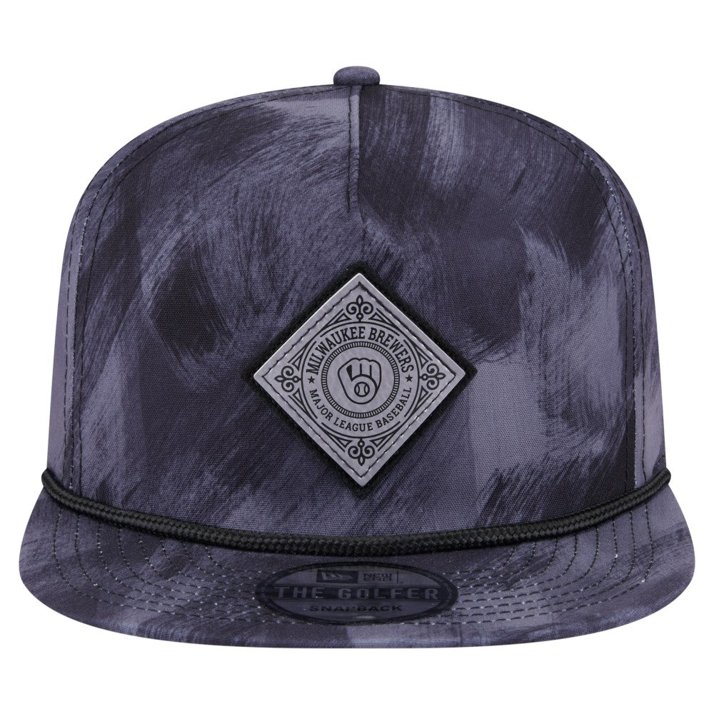 Milwaukee Brewers New Era Printed Golfer Snapback Hat Online
