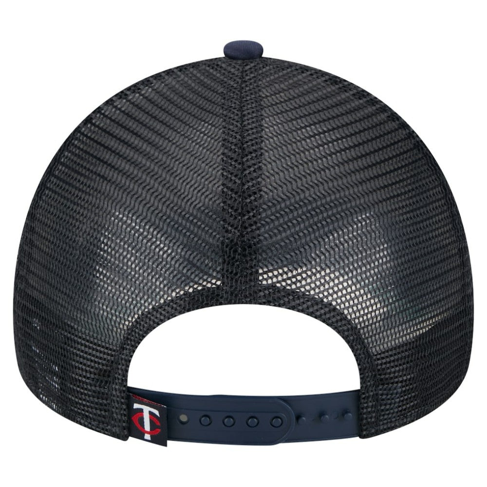 Minnesota Twins New Era Distressed 9FORTY A-Frame Adjustable Trucker Hat On Sale