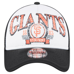 San Francisco Giants New Era Distressed 9FORTY A-Frame Adjustable Trucker Hat Online