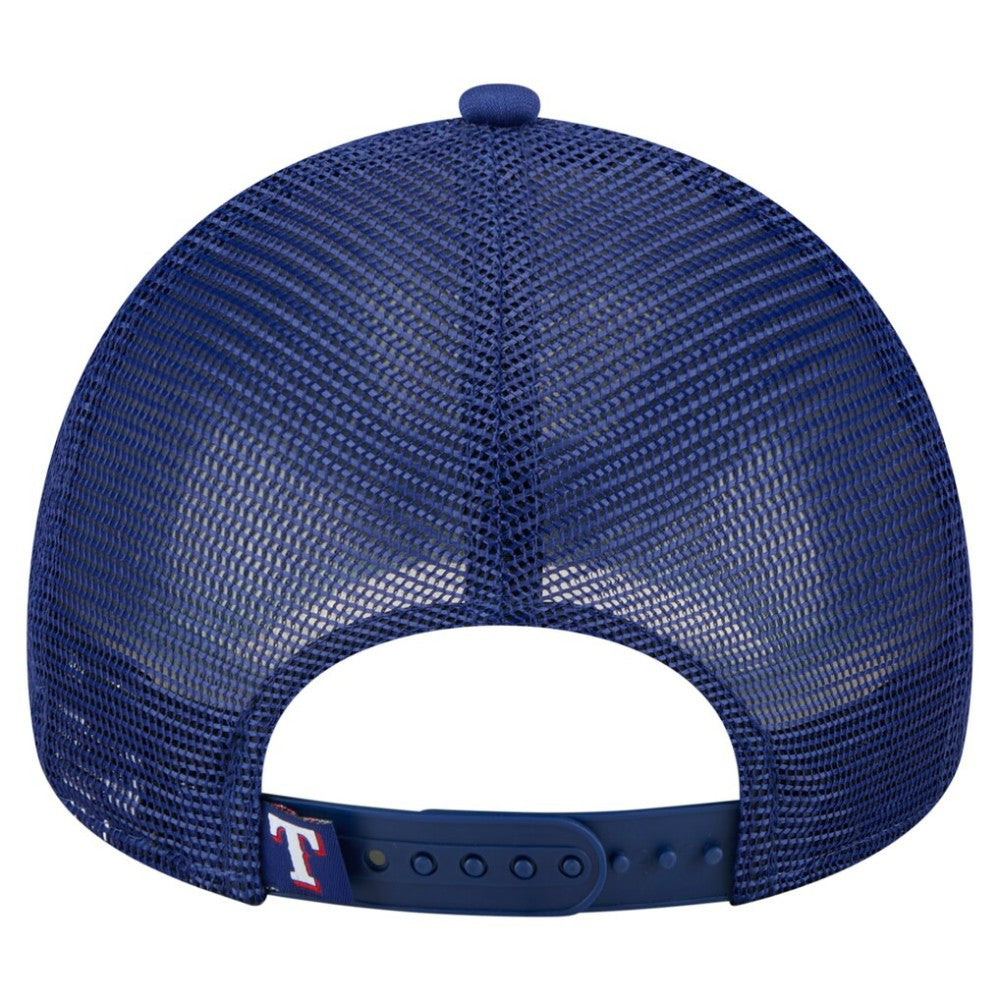 Texas Rangers New Era Trucker A-Frame 9FORTY Adjustable Hat Lifestyle