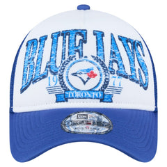 Toronto Blue Jays New Era Distressed 9FORTY A-Frame Adjustable Trucker Hat On Sale