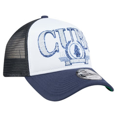 Chicago Cubs New Era Distressed 9FORTY A-Frame Adjustable Trucker Hat discount