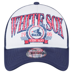 Chicago White Sox New Era Distressed 9FORTY A-Frame Adjustable Trucker Hat Sale