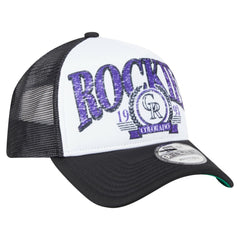 Colorado Rockies New Era Distressed 9FORTY A-Frame Adjustable Trucker Hat On Sale