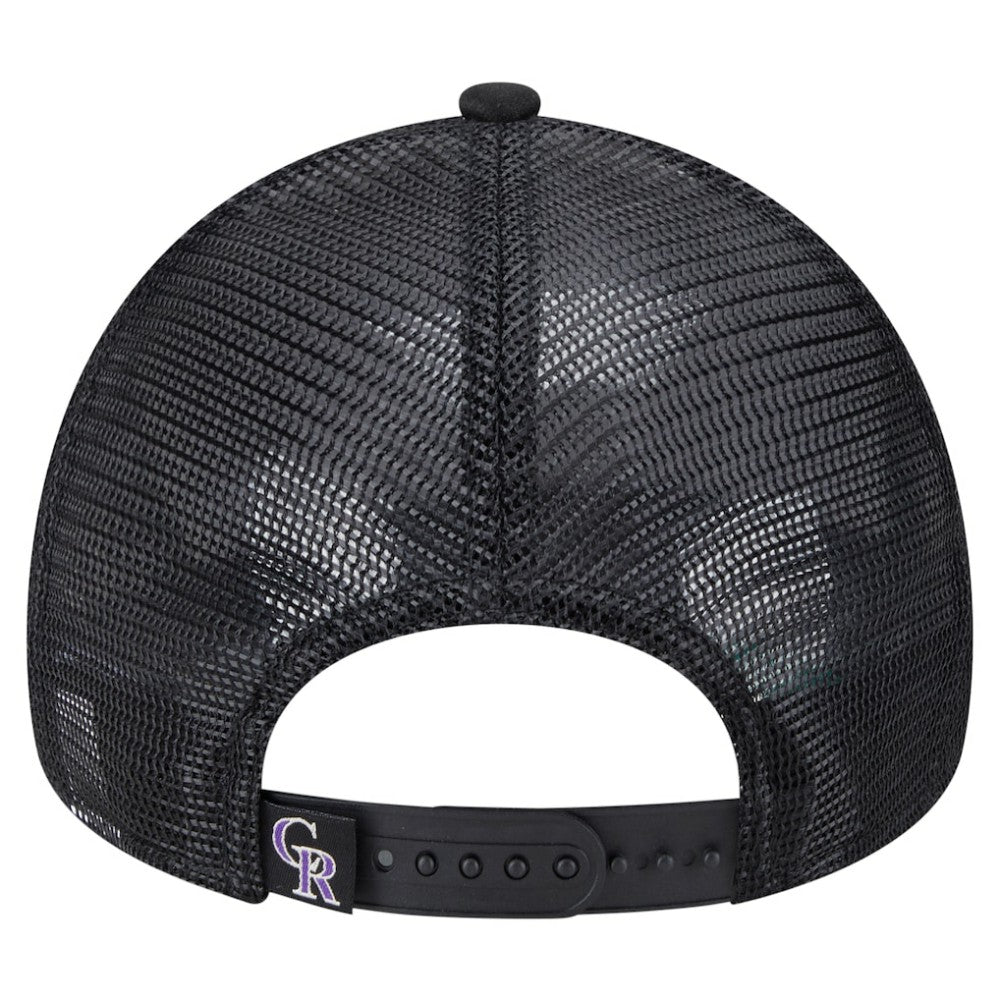 Colorado Rockies New Era Distressed 9FORTY A-Frame Adjustable Trucker Hat On Sale