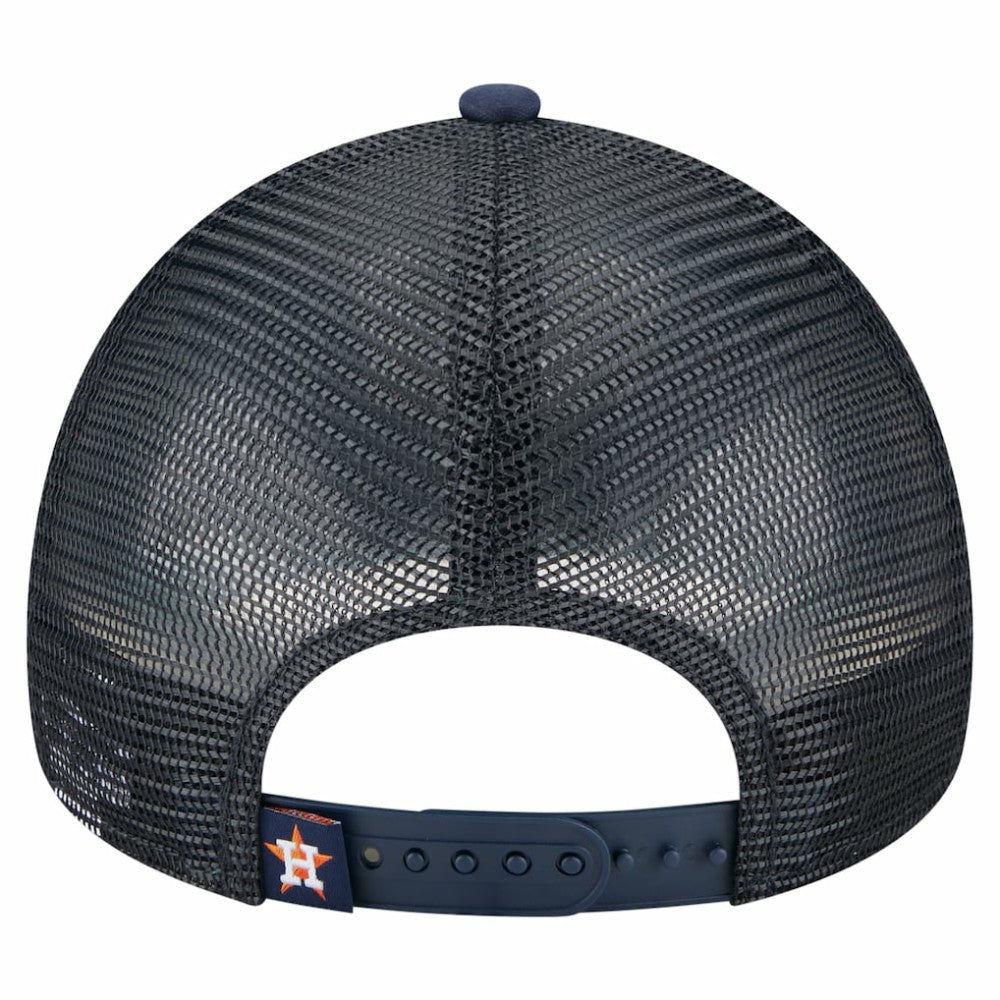 Houston Astros New Era Distressed 9FORTY A-Frame Adjustable Trucker Hat discount