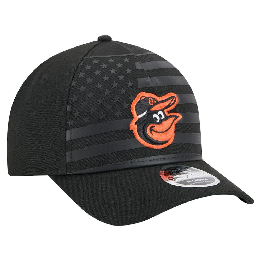 Baltimore Orioles New Era American Flag 9FORTY M-Crown A-Frame Adjustable Hat On Sale