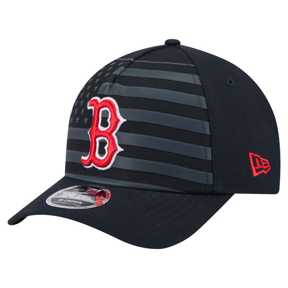 Boston Red Sox New Era American Flag 9FORTY M-Crown A-Frame Adjustable Hat Clearance