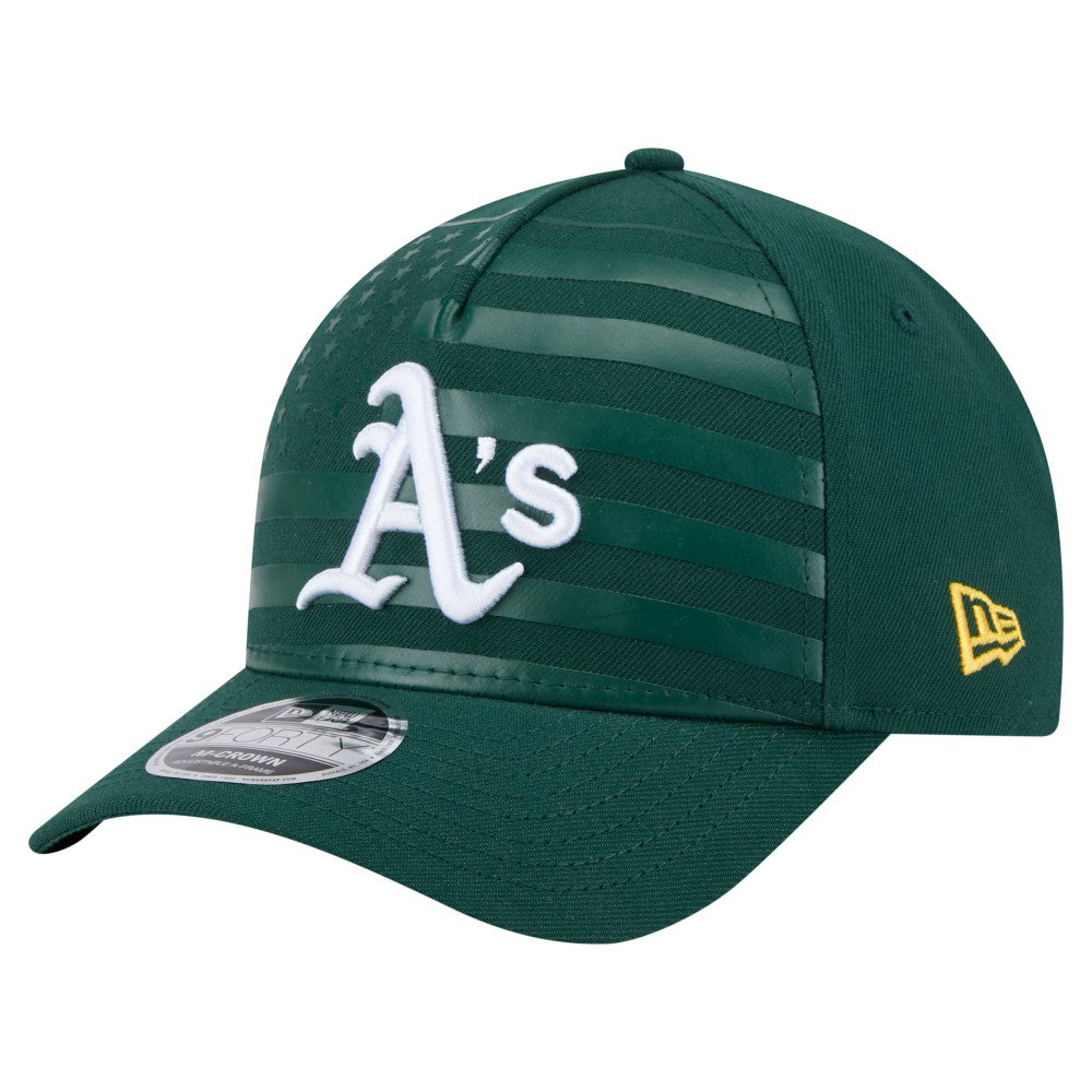 Athletics New Era American Flag 9FORTY M-Crown A-Frame Adjustable Hat Lifestyle