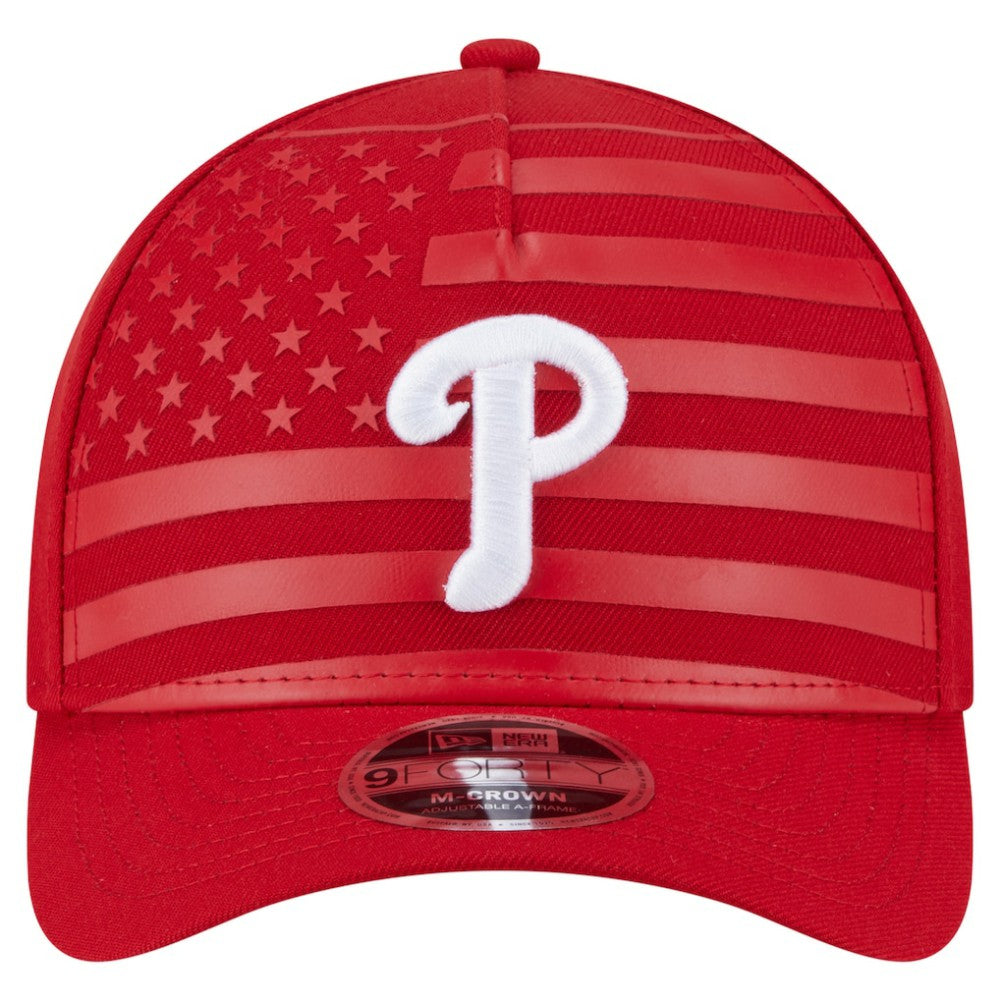 Philadelphia Phillies New Era American Flag 9FORTY M-Crown A-Frame Adjustable Hat for sale