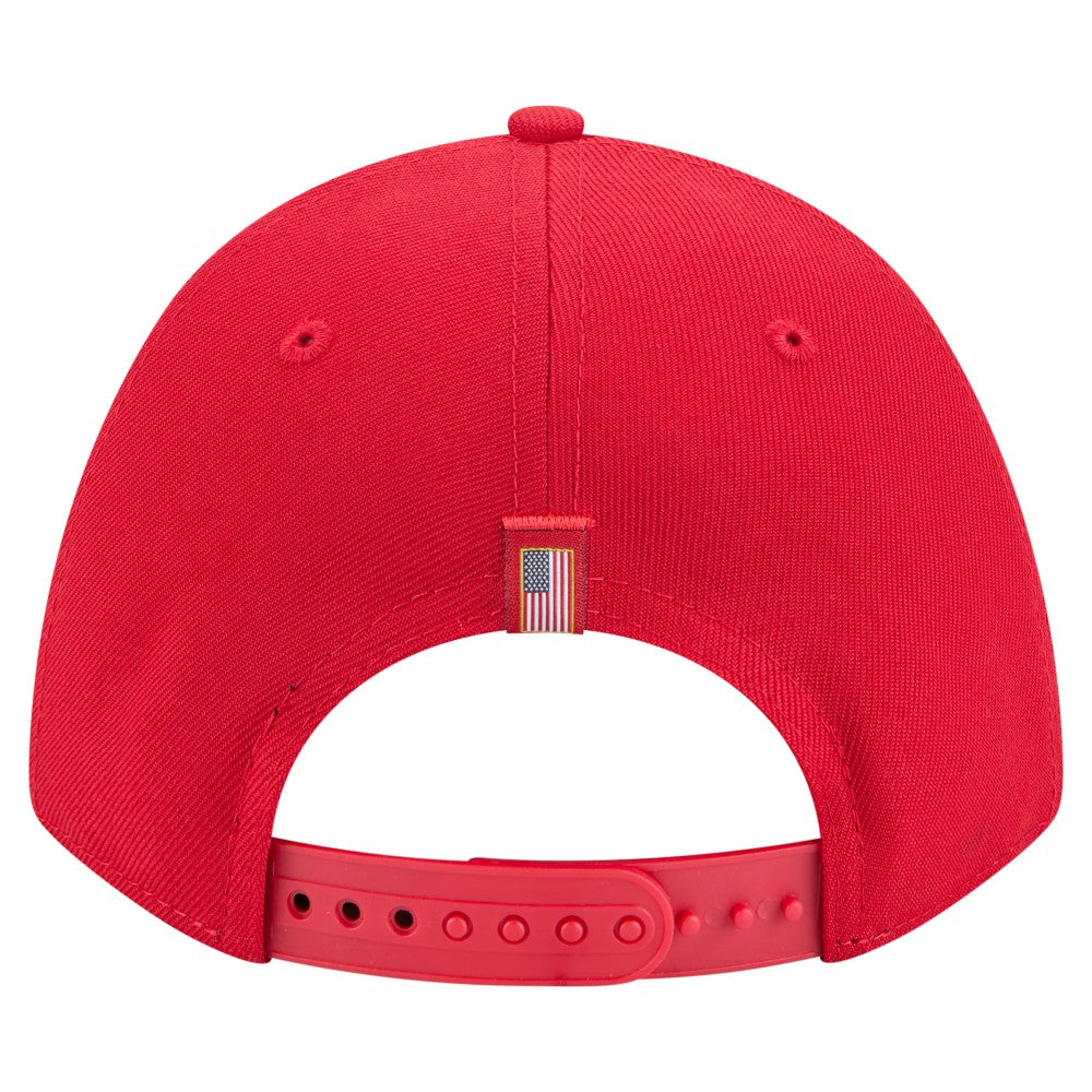 Los Angeles Angels New Era American Flag 9FORTY M-Crown A-Frame Adjustable Hat Lifestyle