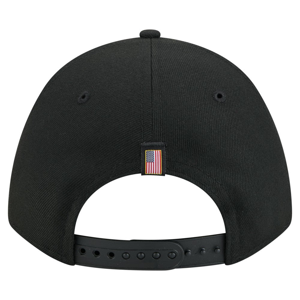 Miami Marlins New Era American Flag 9FORTY M-Crown A-Frame Adjustable Hat Lifestyle
