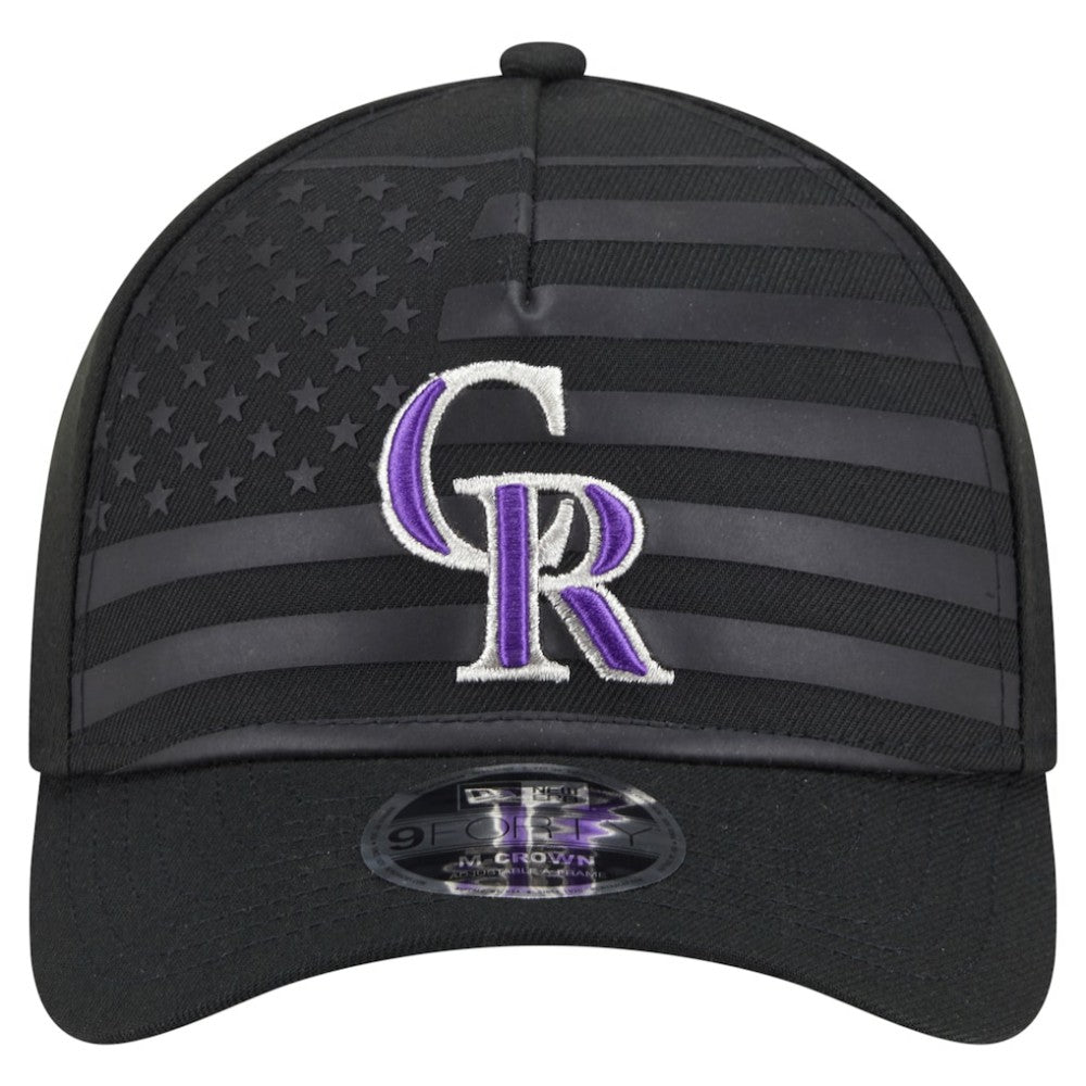 Colorado Rockies New Era American Flag 9FORTY M-Crown A-Frame Adjustable Hat On Sale