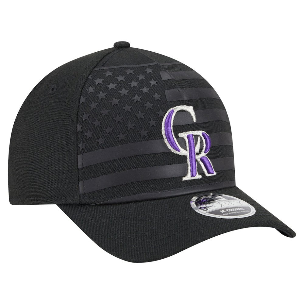 Colorado Rockies New Era American Flag 9FORTY M-Crown A-Frame Adjustable Hat On Sale