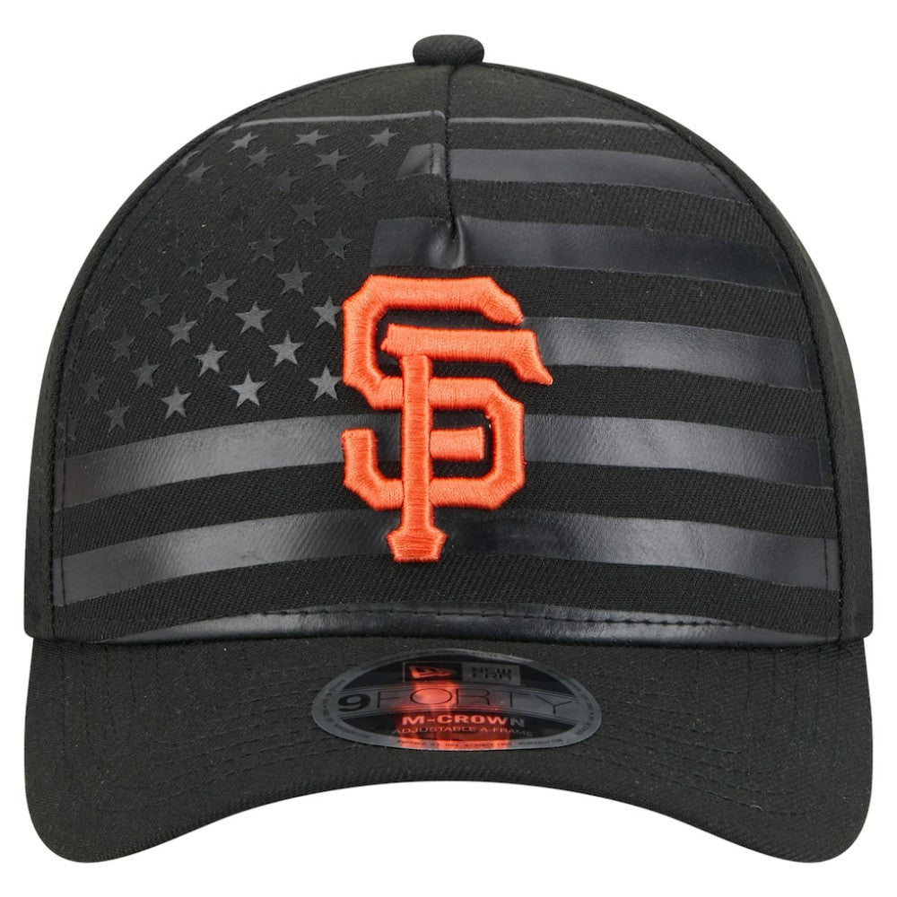 San Francisco Giants New Era American Flag 9FORTY M-Crown A-Frame Adjustable Hat Lifestyle