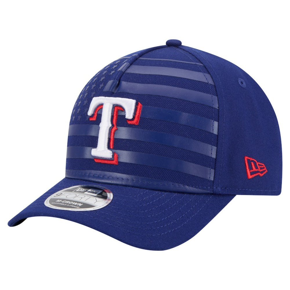 Texas Rangers New Era American Flag 9FORTY M-Crown A-Frame Adjustable Hat Near Me