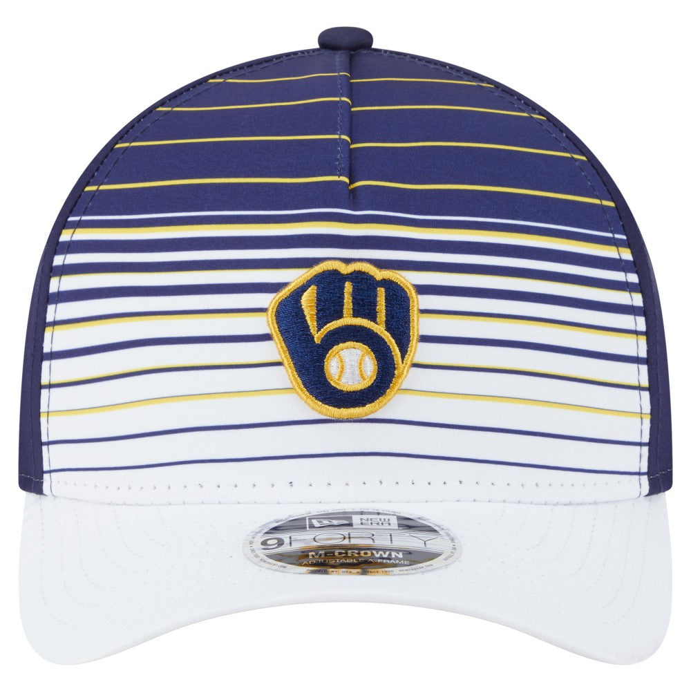 Milwaukee Brewers New Era Gradient 9FORTY M-Crown Adjustable Hat Sale