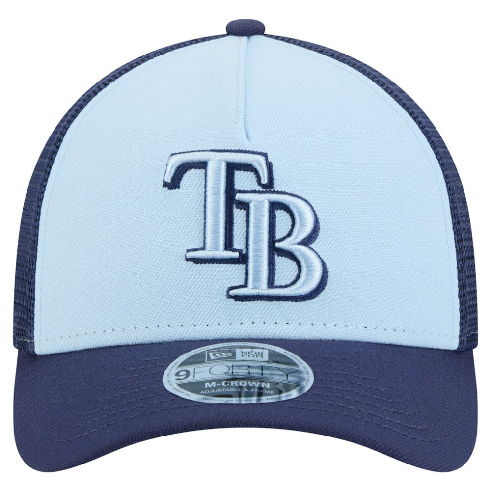 Tampa Bay Rays New Era 2-Tone Color Pack 9FORTY M-Crown A-Frame Adjustable Hat Lifestyle