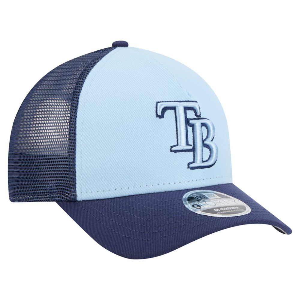 Tampa Bay Rays New Era 2-Tone Color Pack 9FORTY M-Crown A-Frame Adjustable Hat Lifestyle