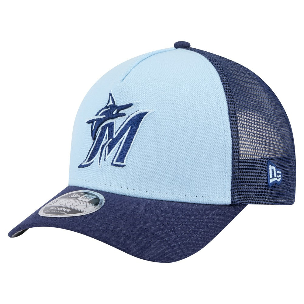 Miami Marlins New Era 2-Tone Color Pack 9FORTY M-Crown A-Frame Adjustable Hat Clearance