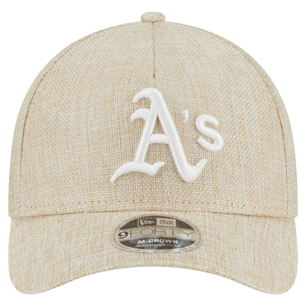 Athletics New Era Cotton Weave M-Crown A-Frame 9FORTY Adjustable Hat Clearance