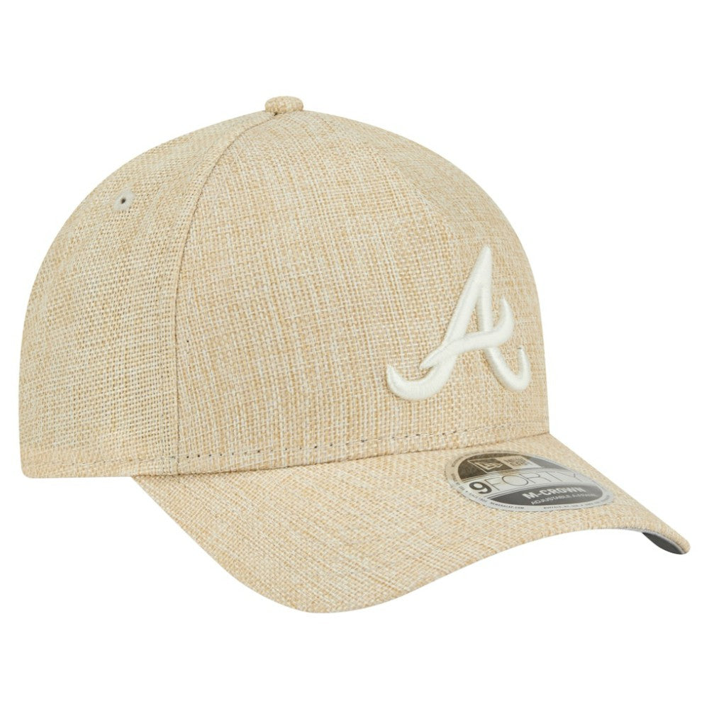Atlanta Braves New Era Cotton Weave M-Crown A-Frame 9FORTY Adjustable Hat Clearance
