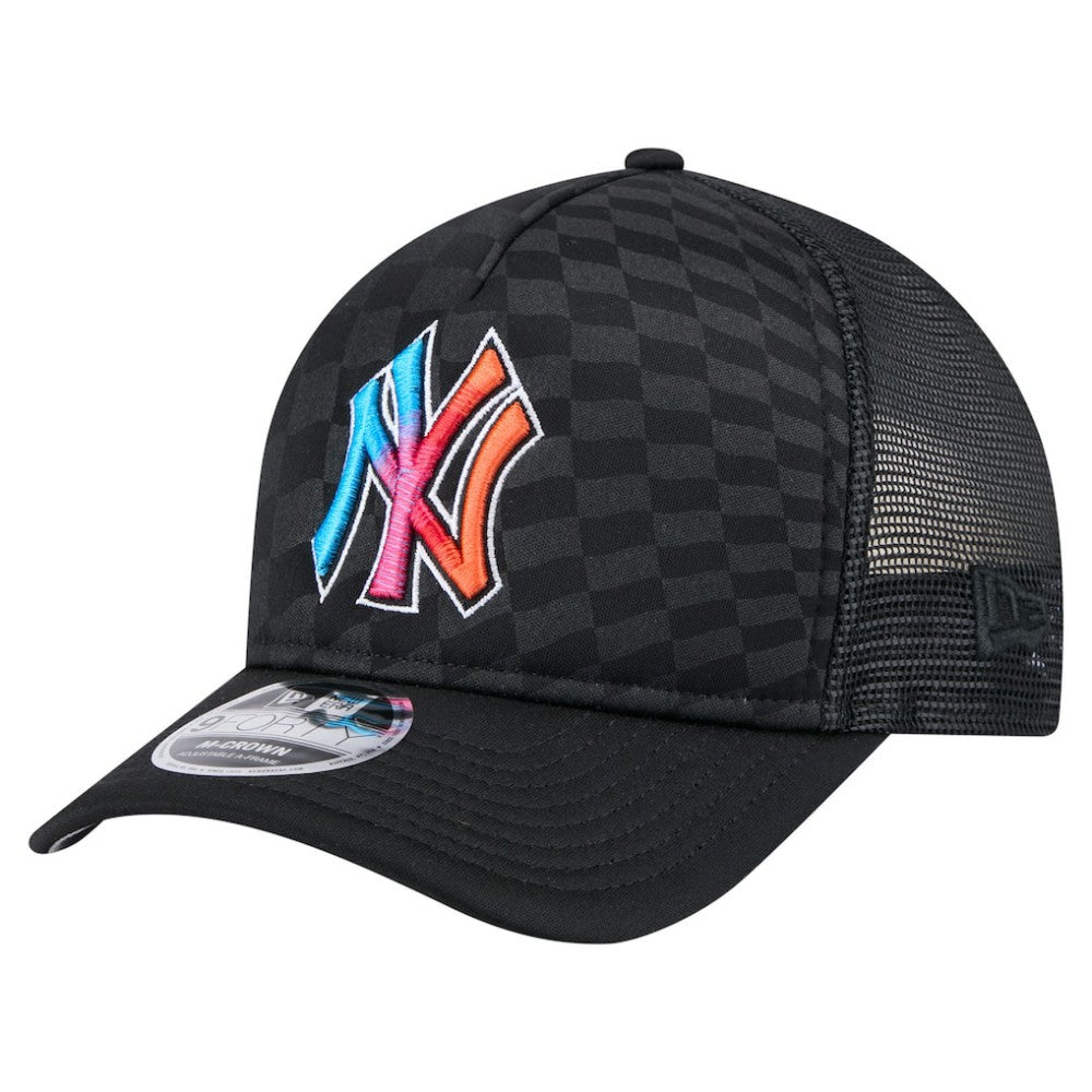 New York Yankees New Era Gradient 9FORTY A-Frame M-Crown Trucker Adjustable Hat Online