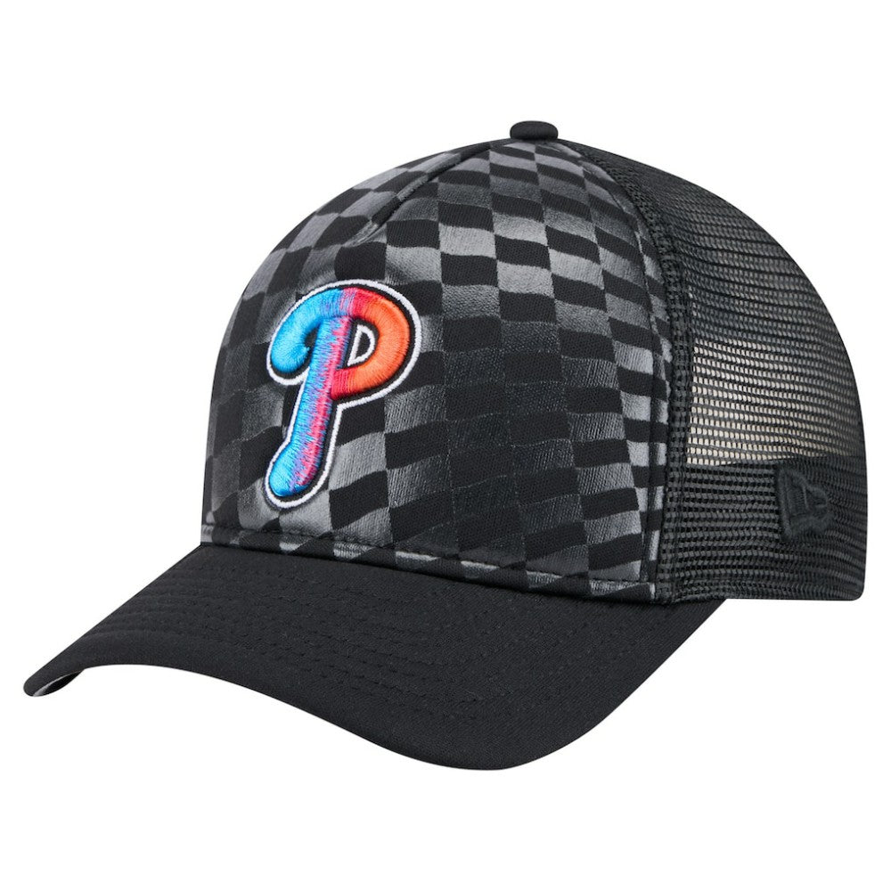 Philadelphia Phillies New Era Gradient 9FORTY A-Frame M-Crown Trucker Adjustable Hat discount