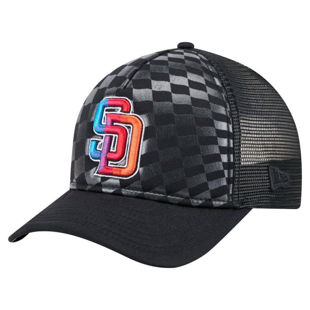 San Diego Padres New Era Gradient 9FORTY A-Frame M-Crown Trucker Adjustable Hat Clearance