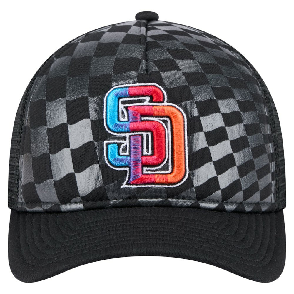 San Diego Padres New Era Gradient 9FORTY A-Frame M-Crown Trucker Adjustable Hat Clearance