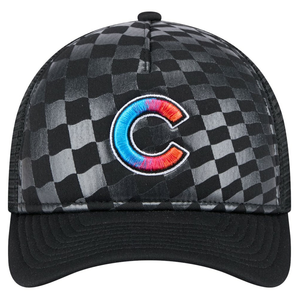 Chicago Cubs New Era Gradient 9FORTY A-Frame M-Crown Trucker Adjustable Hat Sale