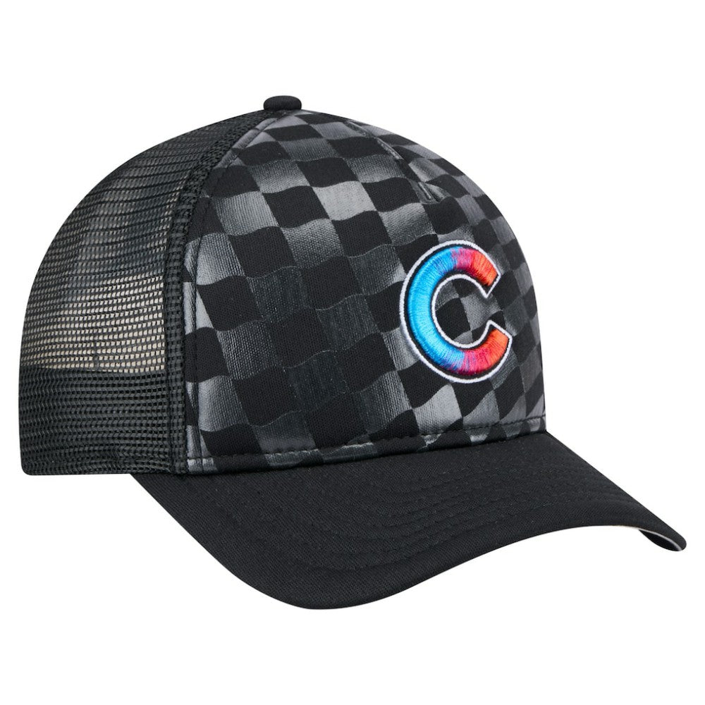 Chicago Cubs New Era Gradient 9FORTY A-Frame M-Crown Trucker Adjustable Hat Sale