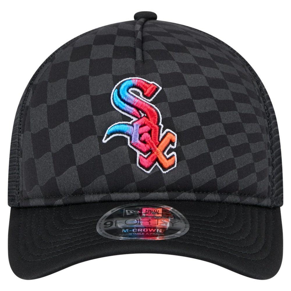 Chicago White Sox New Era Gradient 9FORTY A-Frame M-Crown Trucker Adjustable Hat discount