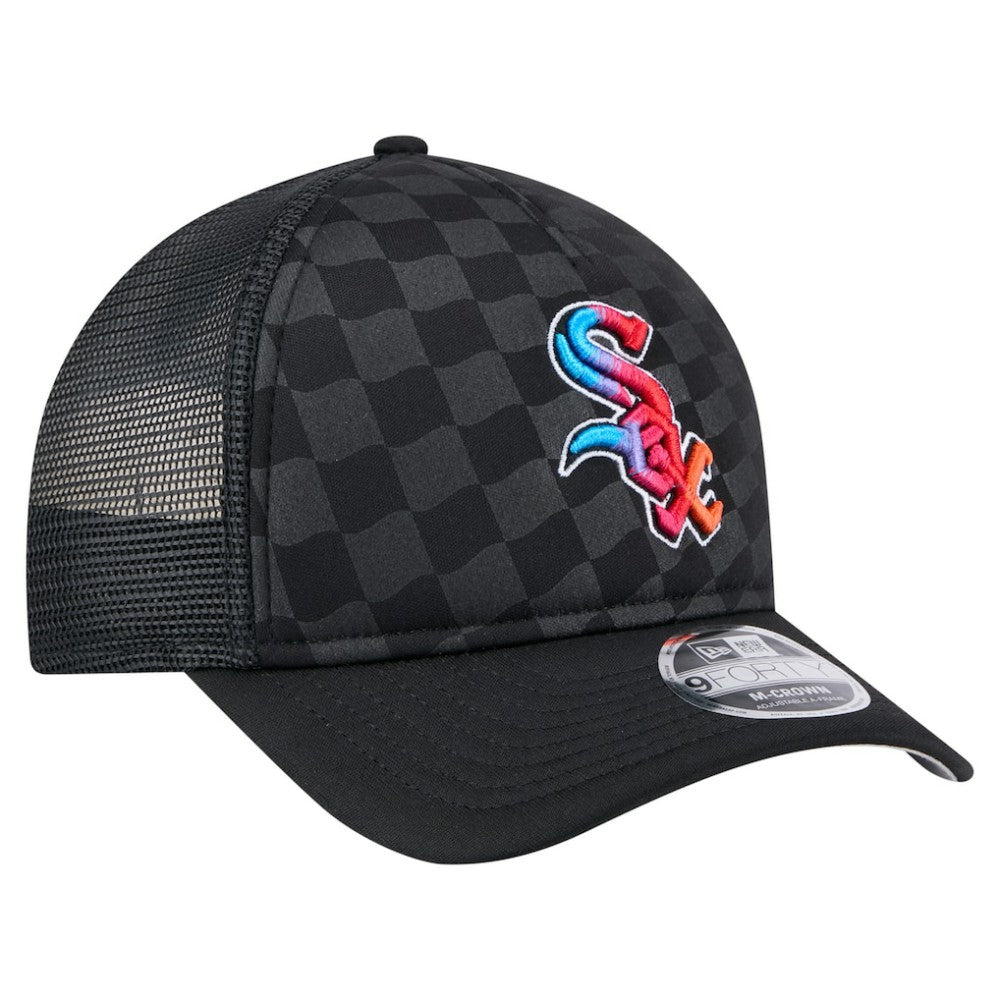 Chicago White Sox New Era Gradient 9FORTY A-Frame M-Crown Trucker Adjustable Hat discount
