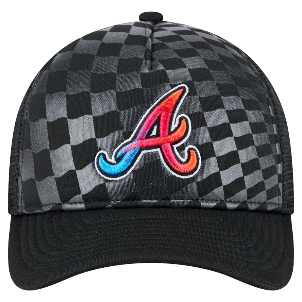 Atlanta Braves New Era Gradient 9FORTY A-Frame M-Crown Trucker Adjustable Hat Near Me