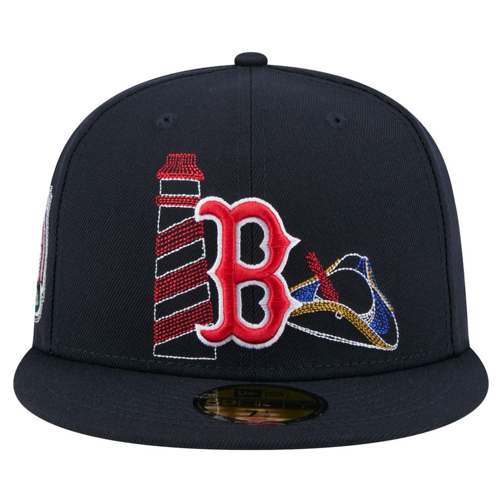 Boston Red Sox New Era State Stitch 59FIFTY Fitted Hat for sale