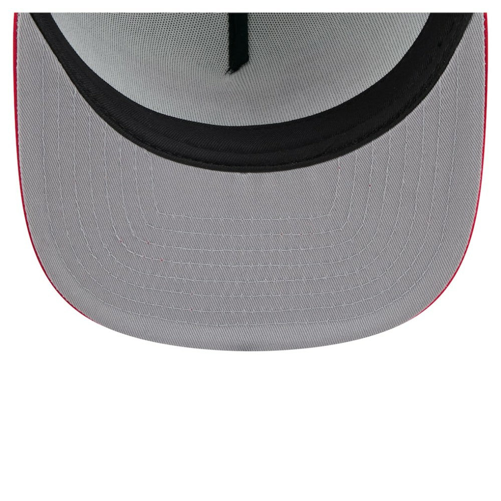 Atlanta Braves New Era Retro Script Trucker 9FIFTY Snapback Hat Lifestyle
