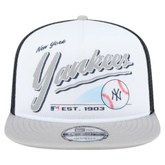New York Yankees New Era Retro Script Trucker 9FIFTY Snapback Hat for sale