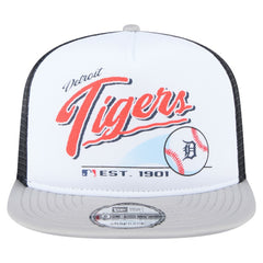 Detroit Tigers New Era Retro Script Trucker 9FIFTY Snapback Hat Online