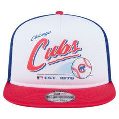 Chicago Cubs New Era Retro Script Trucker 9FIFTY Snapback Hat Online